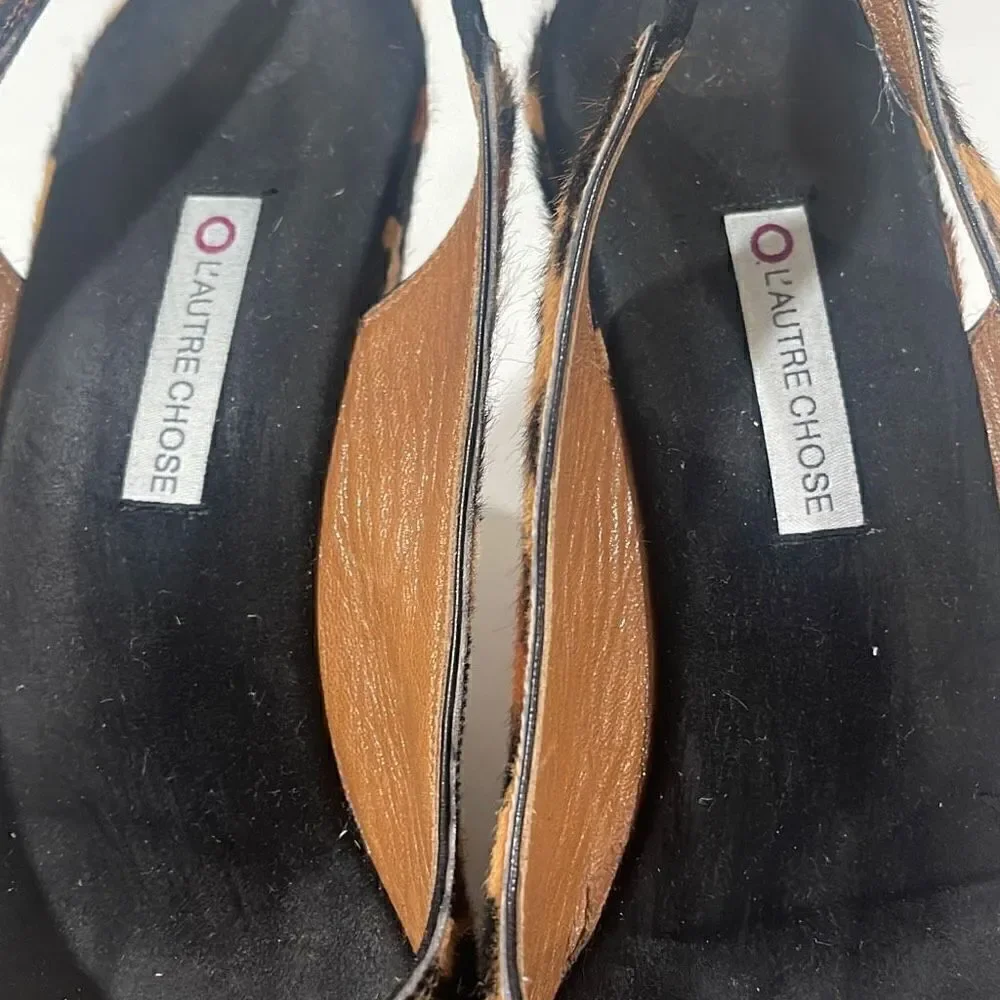 Lautre Chose Wedge Animal Print Shoes